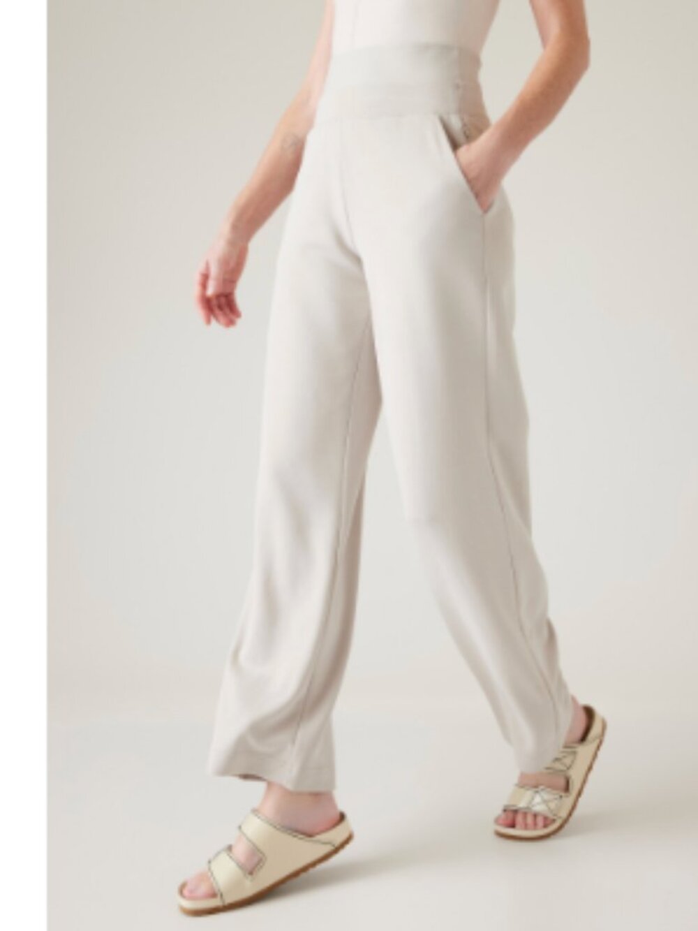 Athleta cream Seasoft pants